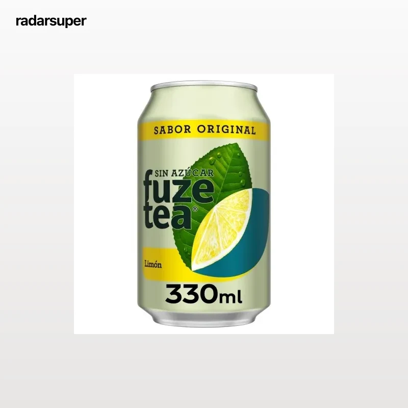 Fuze Tea té sabor limón sin azúcar lata 33 cl.