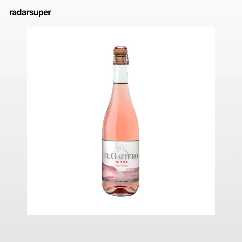 EL GAITERO Rosé Sidra rosada espumosa botella 75 cl.