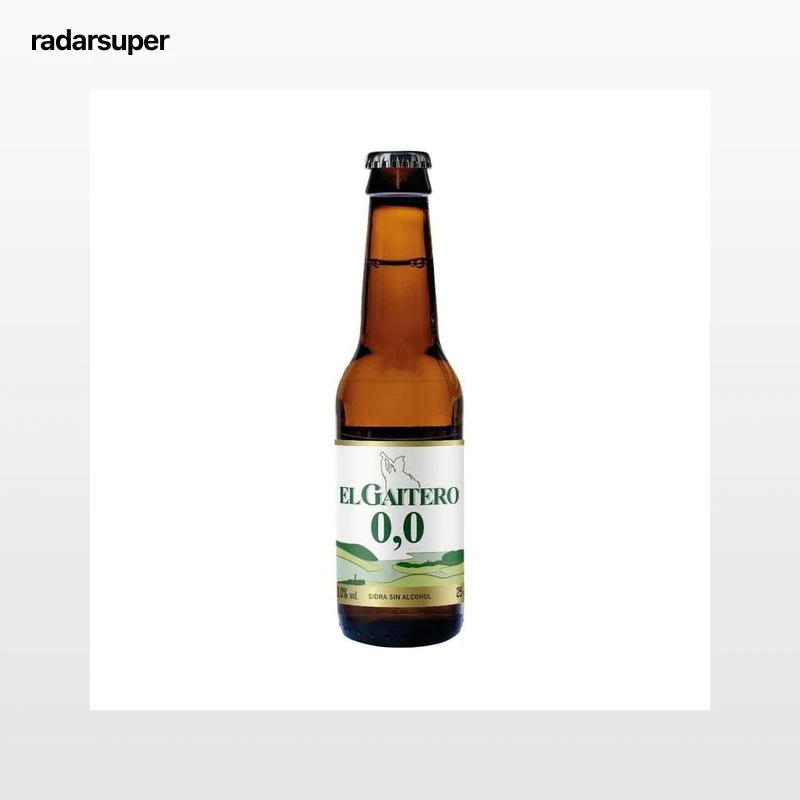 EL GAITERO Sidra espumosa sin alcohol (0.0%) botella 25 cl.