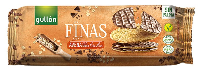 Galleta de avena fina chocolate con leche Gullón 150g