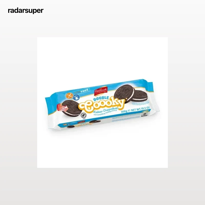 Galleta cacao rellenas de vainilla Coppenrath sin gluten y sin lactosa 300 g.