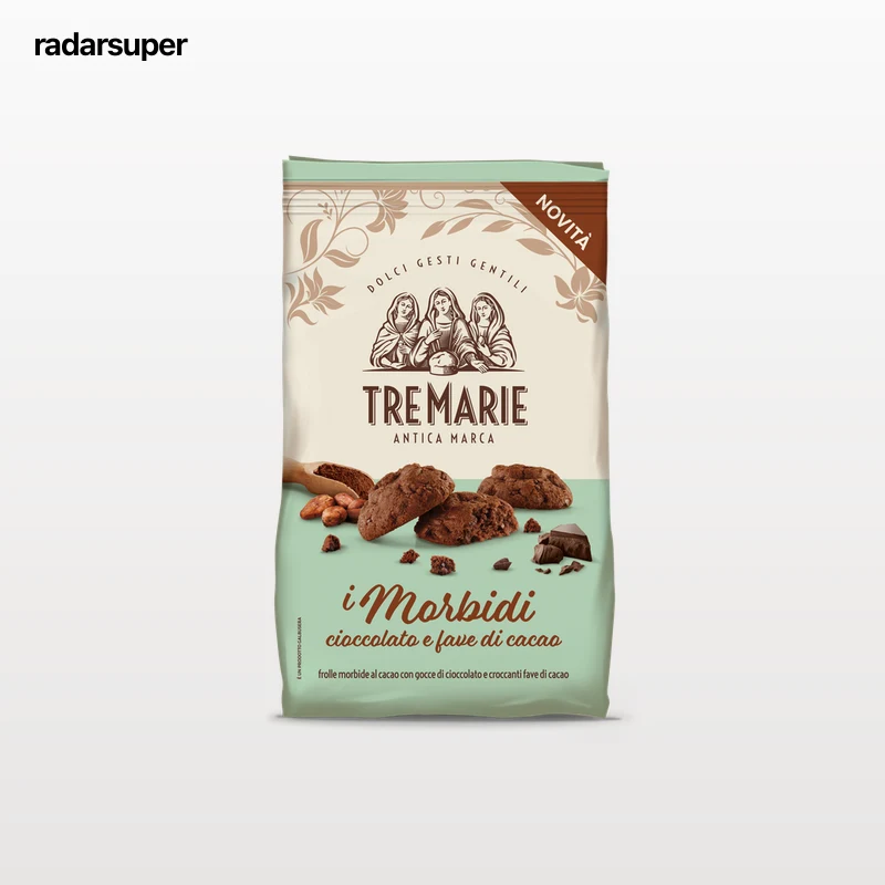 Galleta de chocolate con granos de cacao Tre Marie 300g