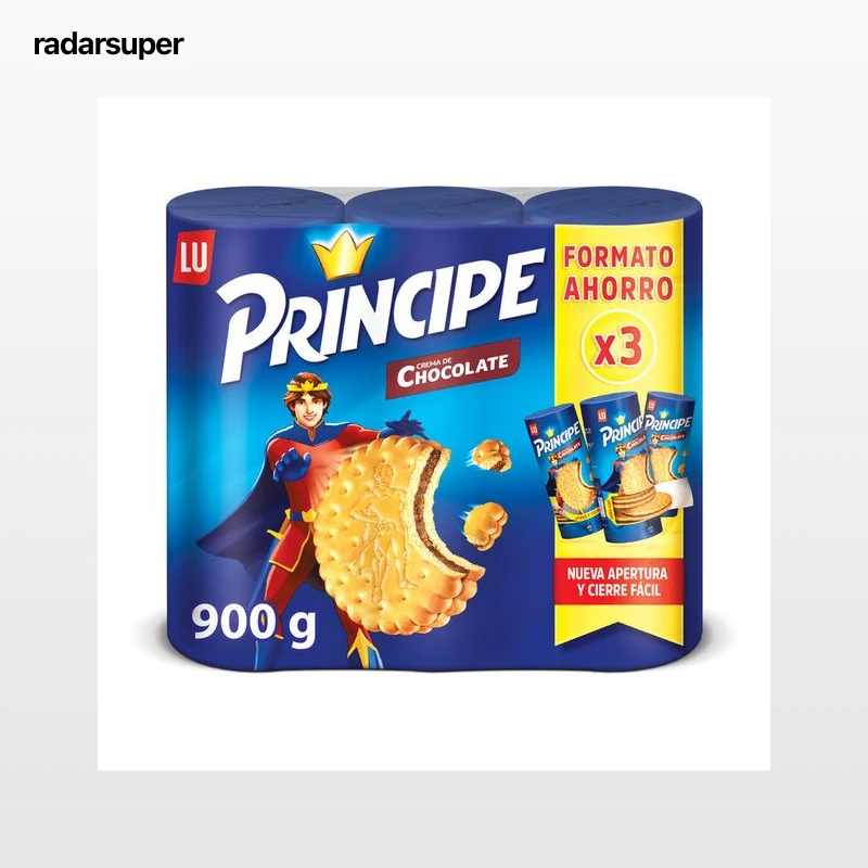 Galleta de chocolate Príncipe pack-3