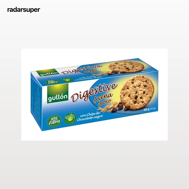 Galleta digestive con avena y chocolate negro Gullón 425g