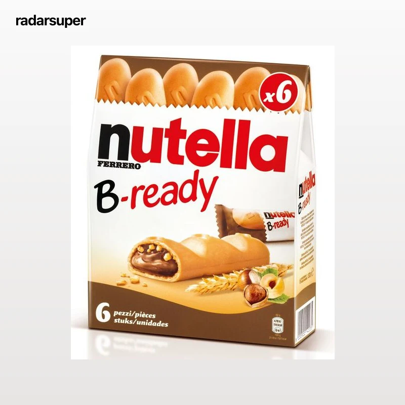 Galleta rellena Nutella b-ready 6u