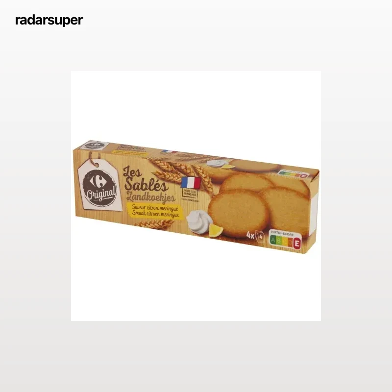 Galleta sable sabor limón merengue Carrefour Original 120 g.