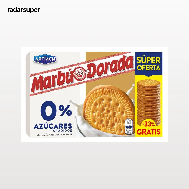 Galleta sin azúcar añadido Marbú Dorada 300+100gr