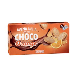 Galletas con avena sabor Choco Orange con relleno de crema de chocolate