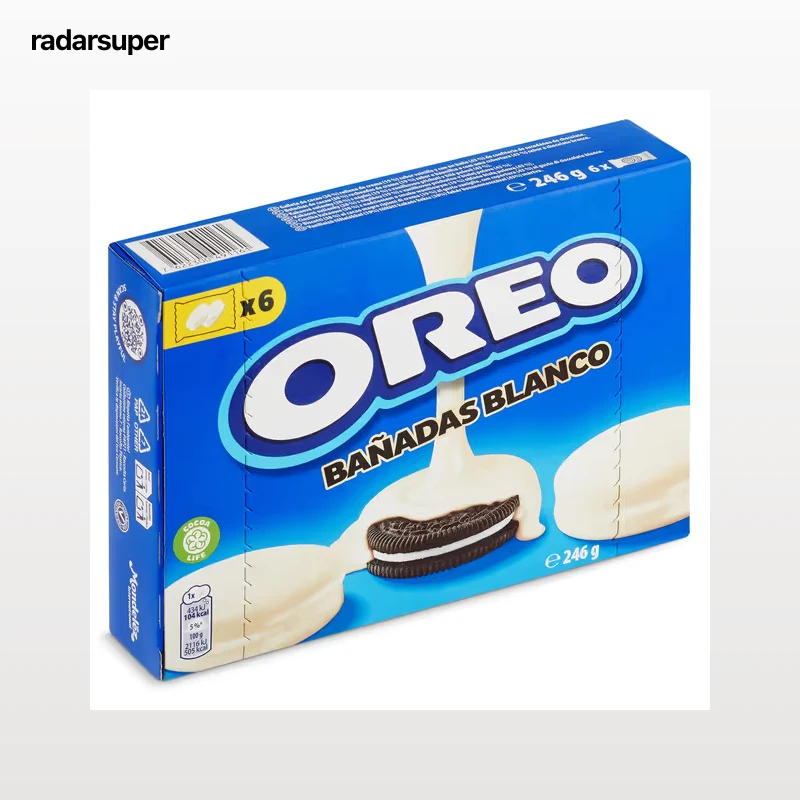 Galletas Oreo bañadas en chocolate blanco 246 g