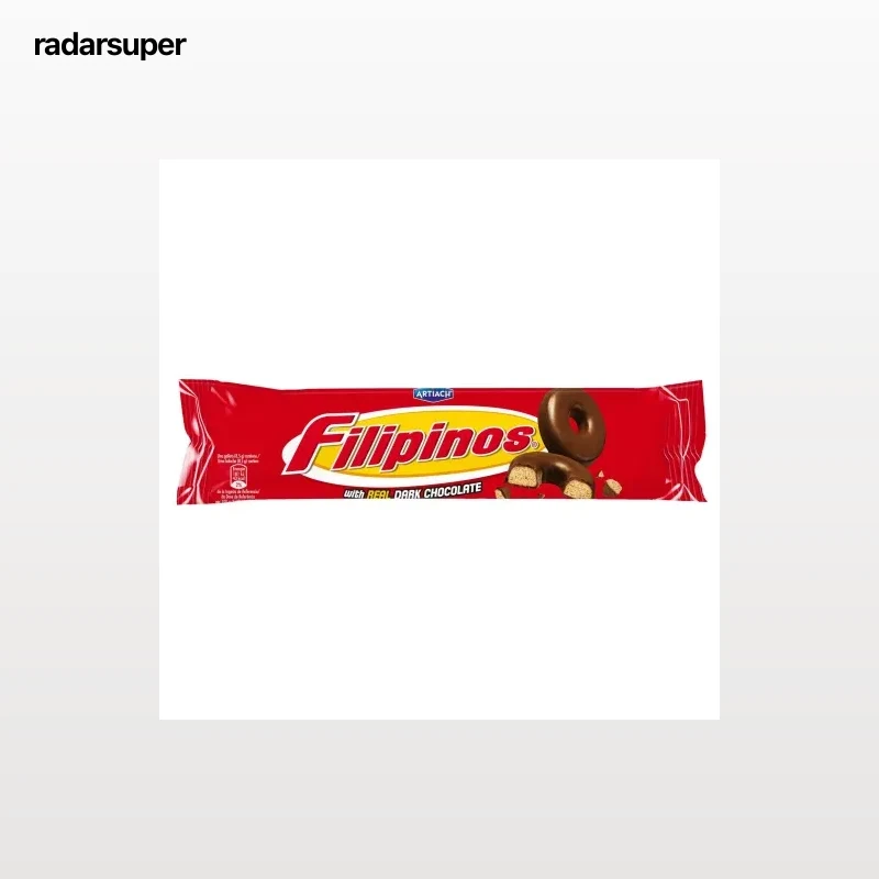 Galletas bañadas con chocolate negro Filipinos Artiach 128 g.