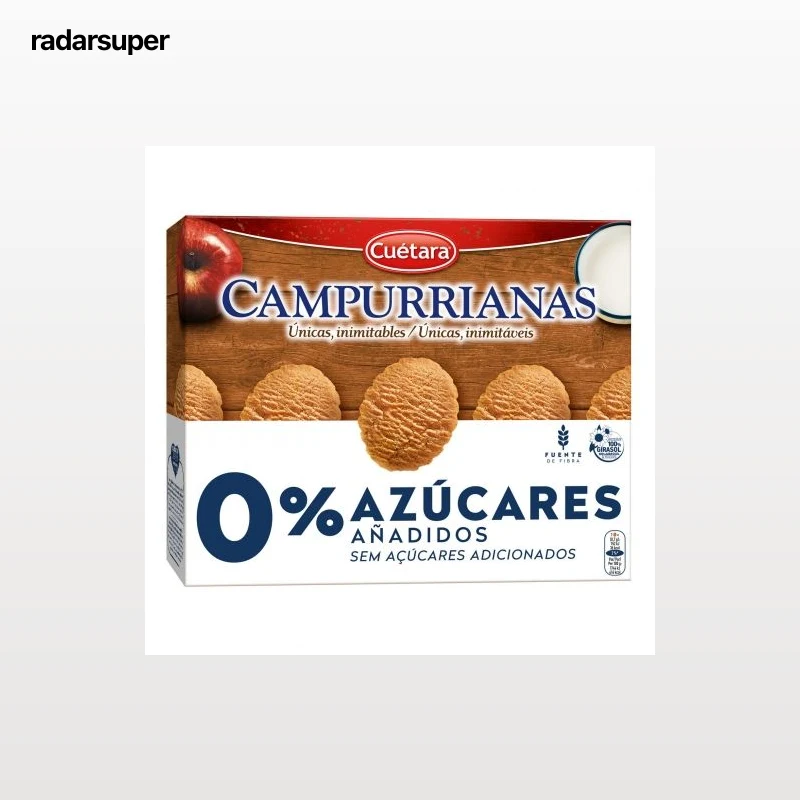 Galletas campurrianas Cuétara sin azúcar añadido 320 g.