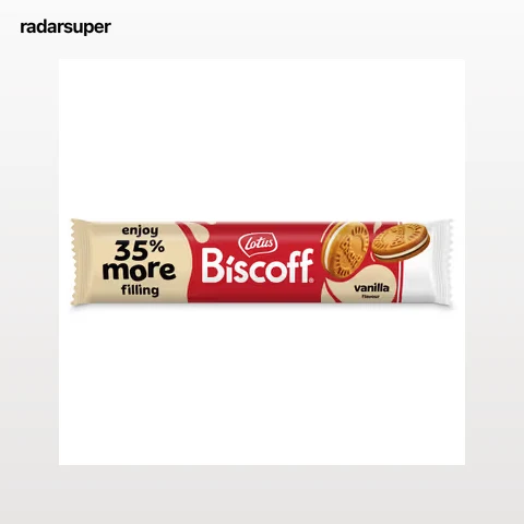 Galletas caramelizadas rellenas de vainilla Lotus Biscoff 154 g