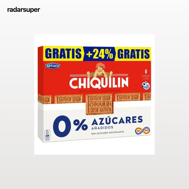 Galletas Chiquilín Artiach sin azúcar añadido 422 g.