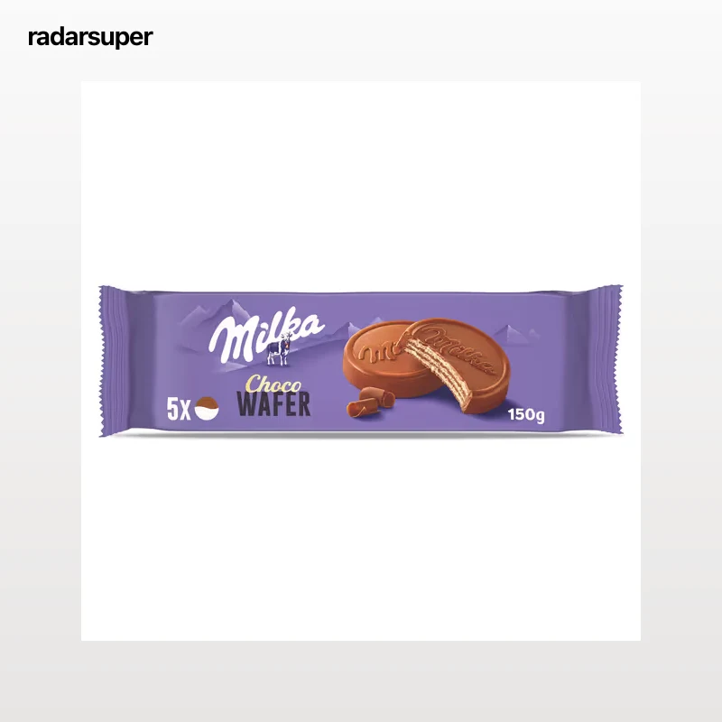 Galletas choco wafer chocolate con leche Milka 150 g