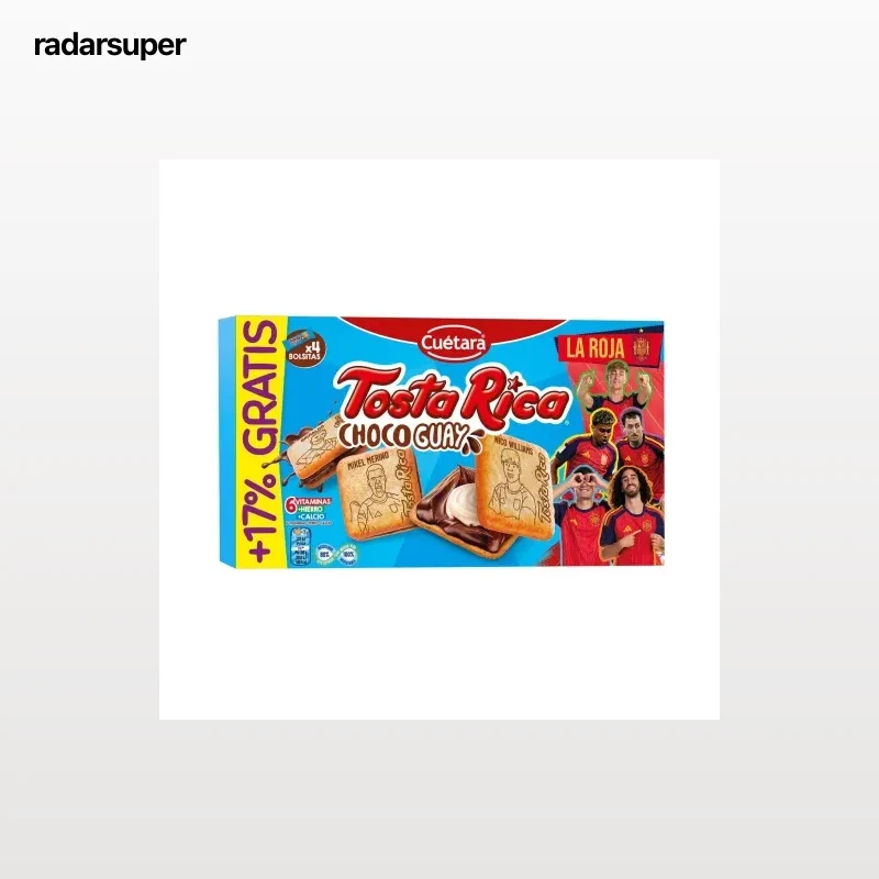 Galletas chocoguay Tosta-Rica Cuétara 144 g.