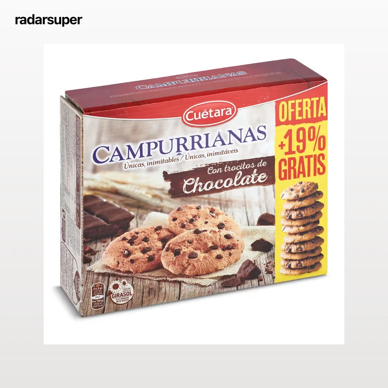 Galletas con chocolate Cuétara Campurrianas 417 g