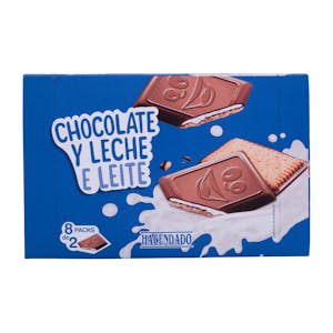 Galletas con chocolate y crema de leche