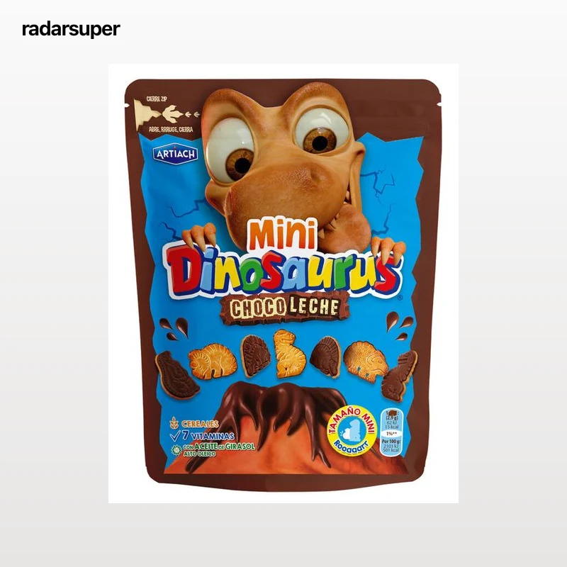 Galletas de chocolate con leche mini Dinosaurus 100g