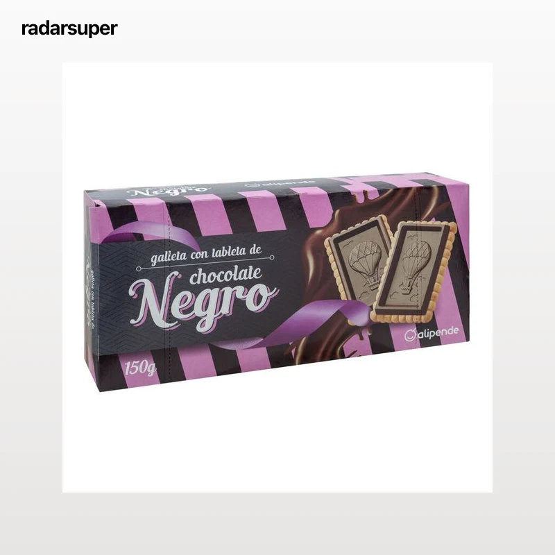 Galletas de chocolate negro tableta Alipende 150g