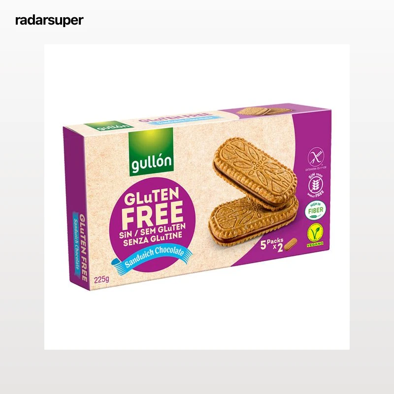 Galletas de chocolate sin gluten sandwich Gullón 225g