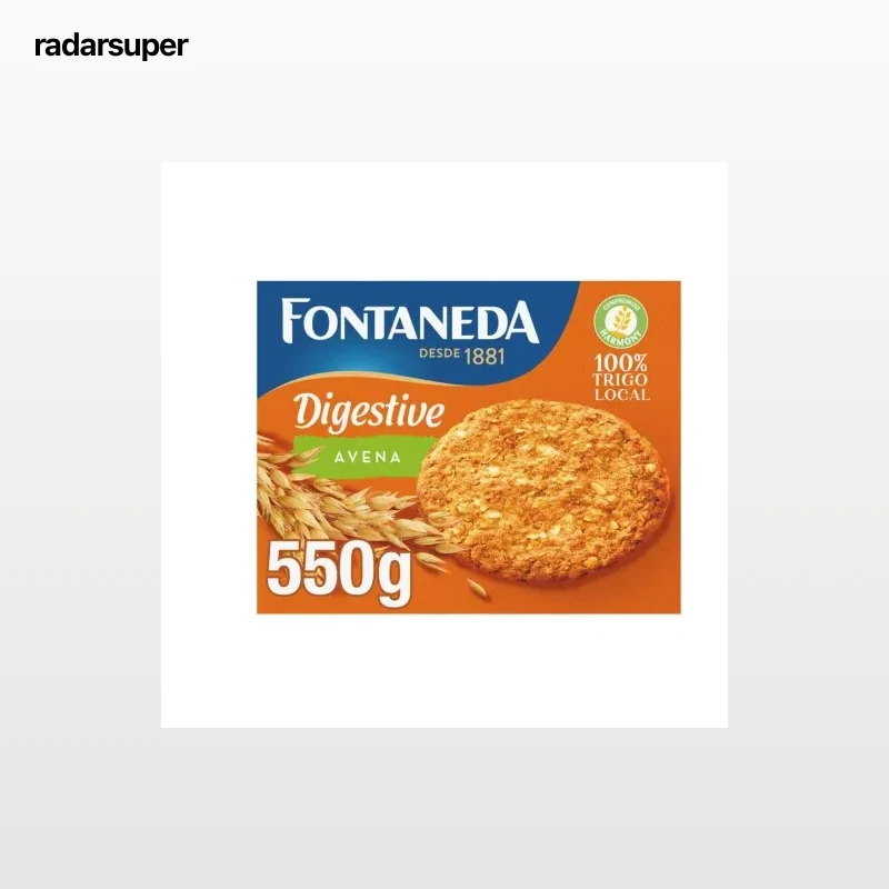 Galletas con avena Digestive Fontaneda 550 g.