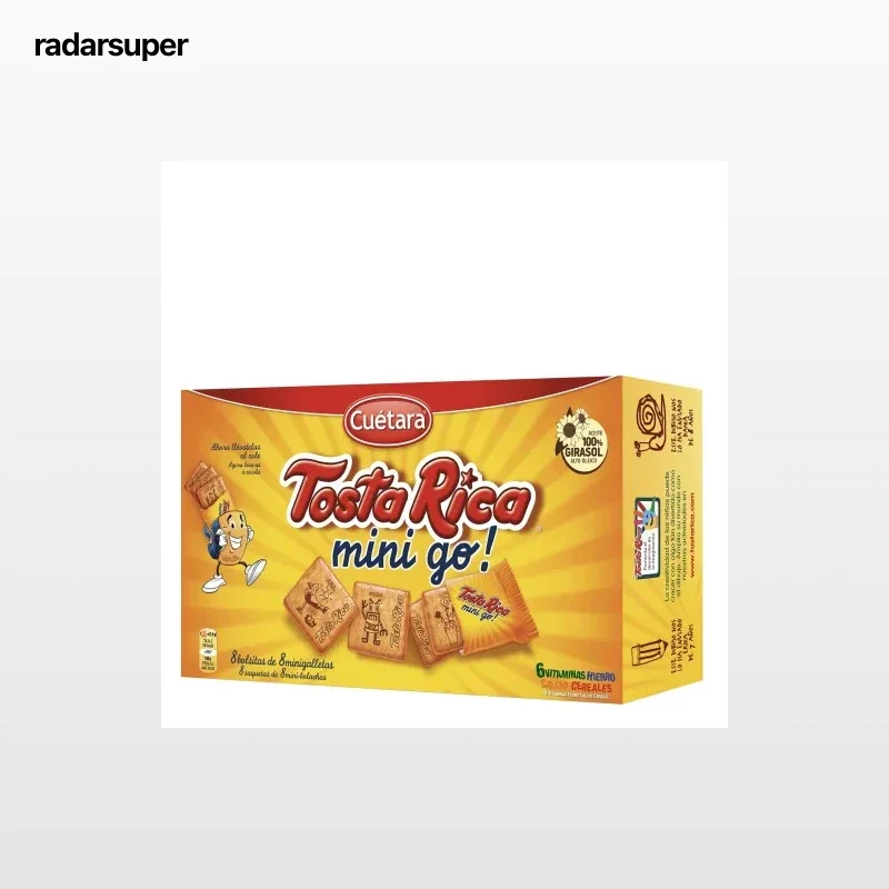 Galletas con cereales, vitaminas y calcio Mini Tosta Rica Cuétara 240 g.