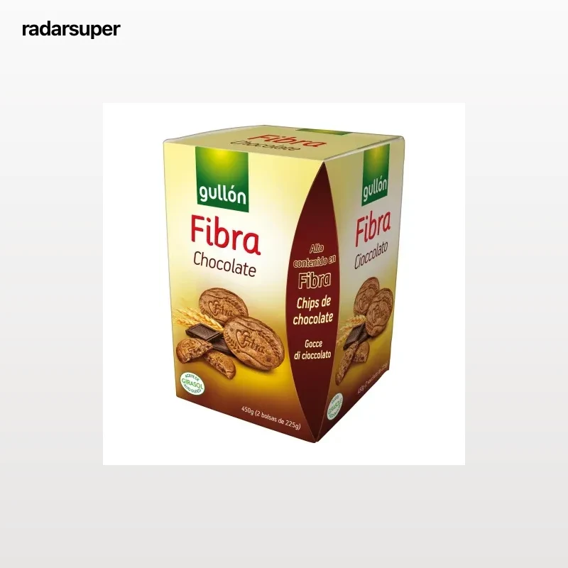 Galletas con chocolate Diet Fibra Gullón 450 g.