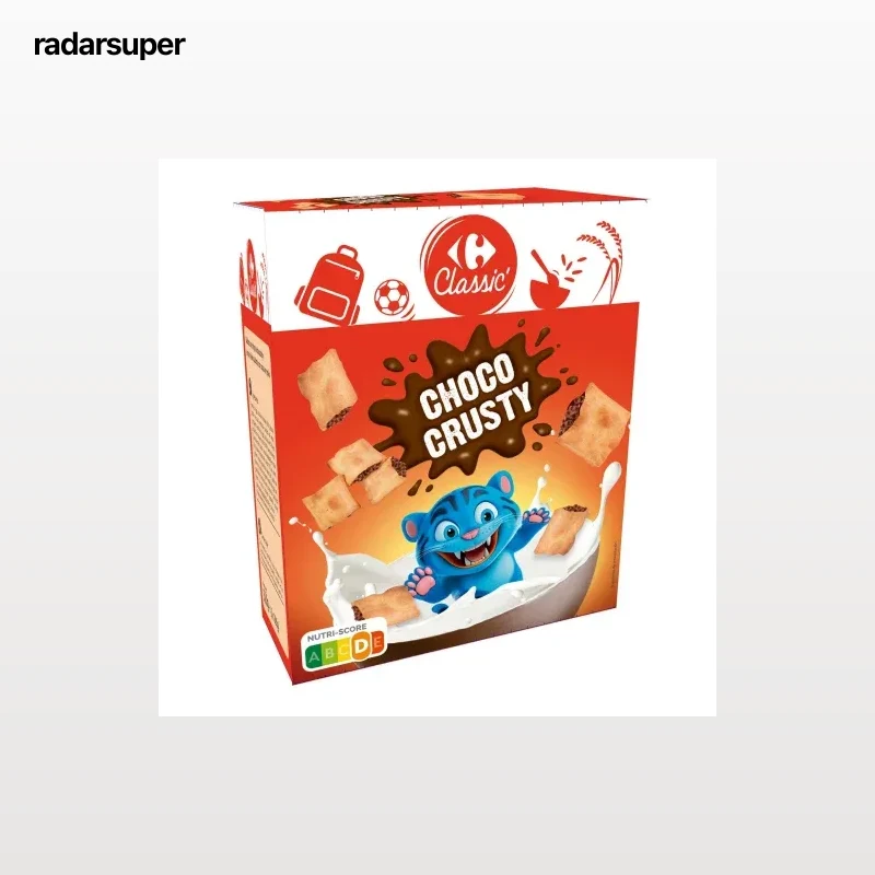 Galletas con inflado y chocolate Crusty Carrefour Classic 520 g.