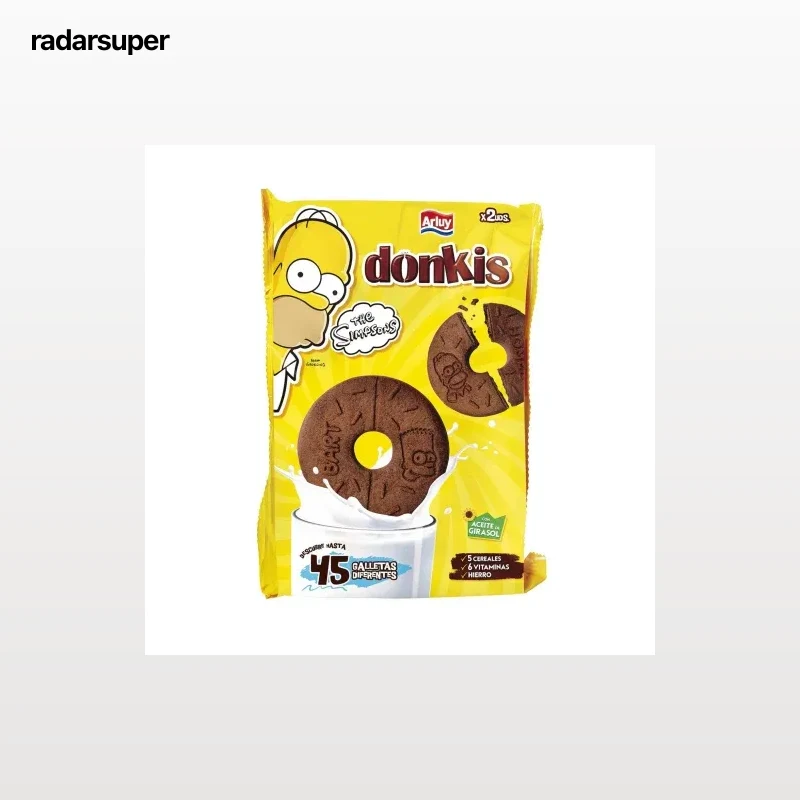 Galletas con sabor a chocolate Donkis Arluy 400 g.
