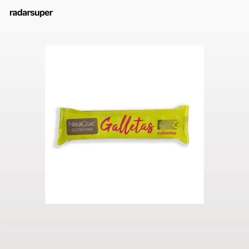 Galletas cubiertas de crema de pistacho Naturceliac sin gluten 168 g.