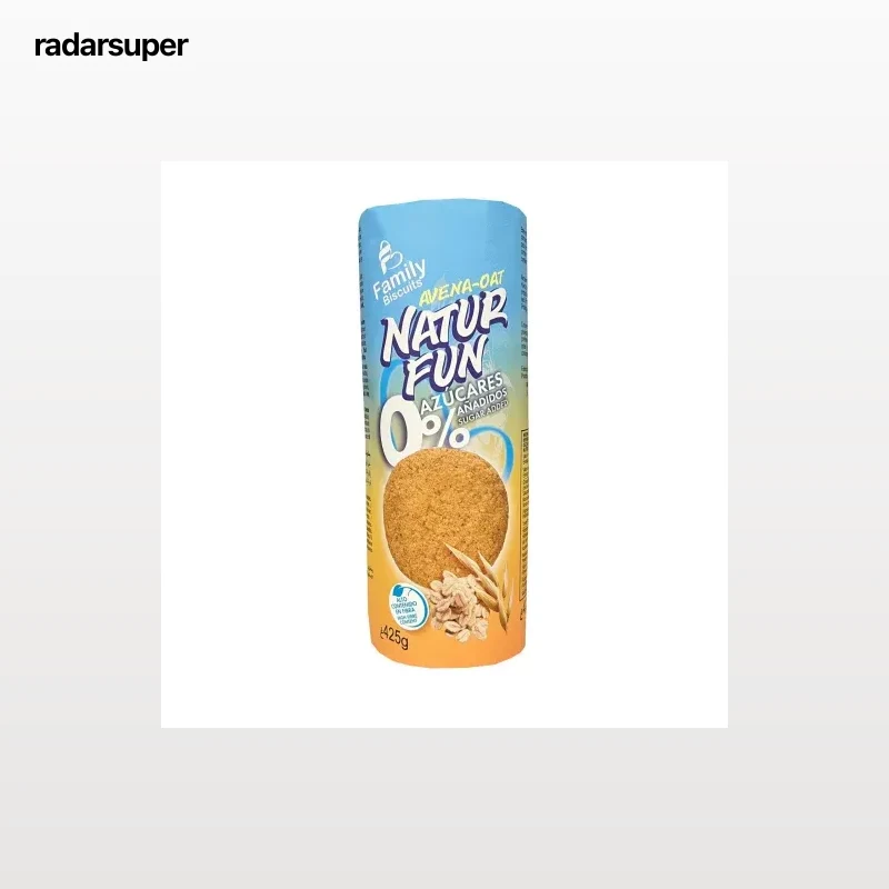 Galletas de avena Family Biscuits Natur Fan sin azúcar añadido 425 g.