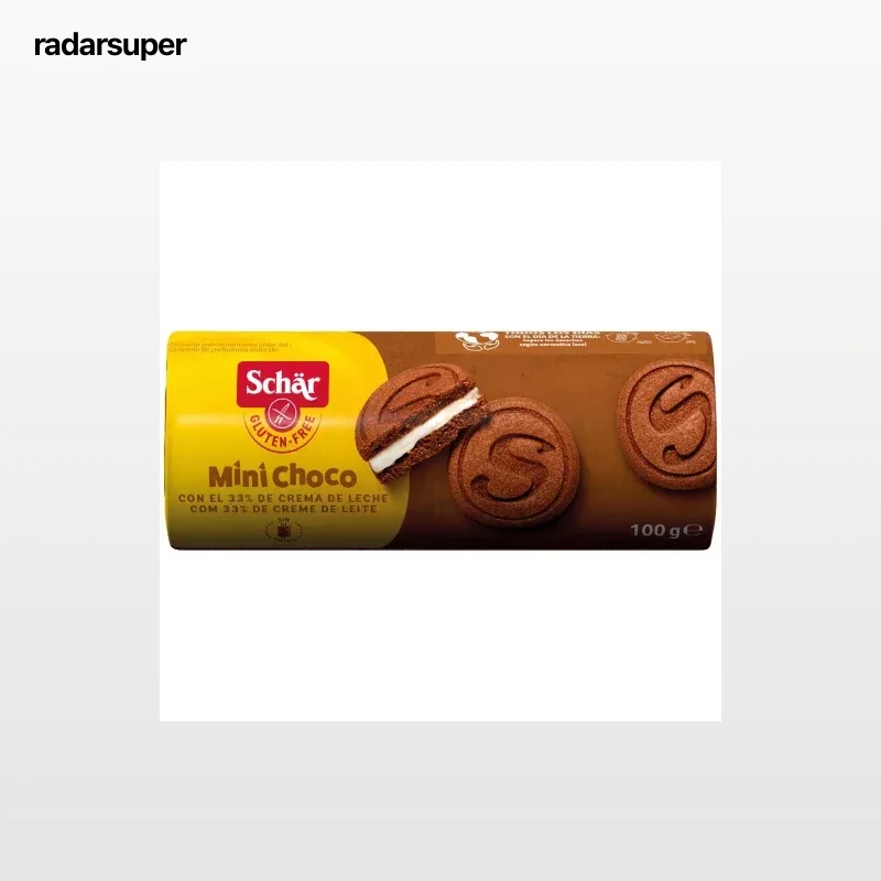 Galletas de cacao con crema de leche Schär sin gluten 100 g.