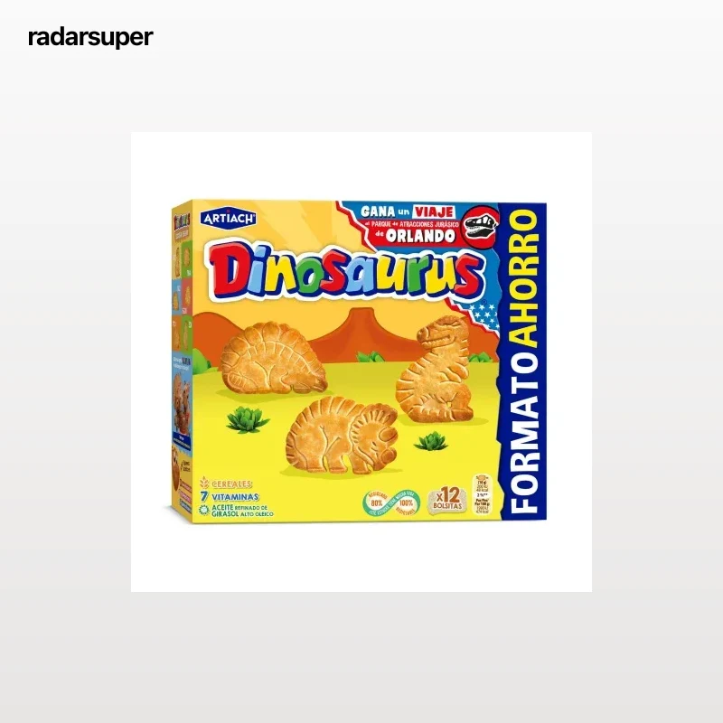 Galletas de cerales Artiach Dinosaurus 493 g.