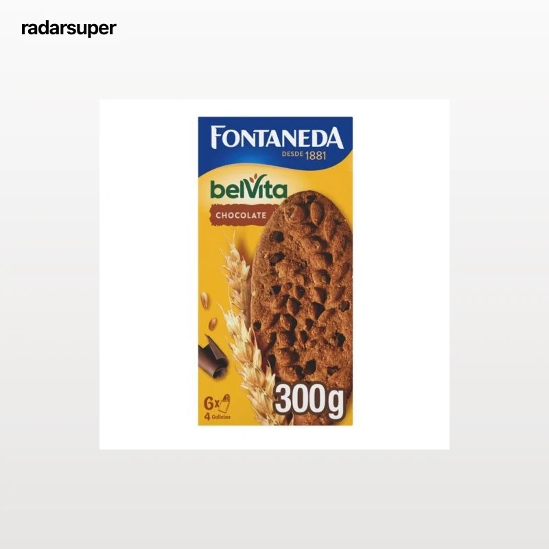 Galletas de cereales con gotas de chocolate Belvita Fontaneda 300 g.