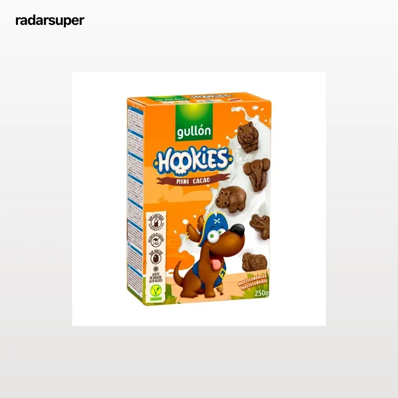 Galletas de chocolate mini Dibus Gullón sin lactosa 250 g.