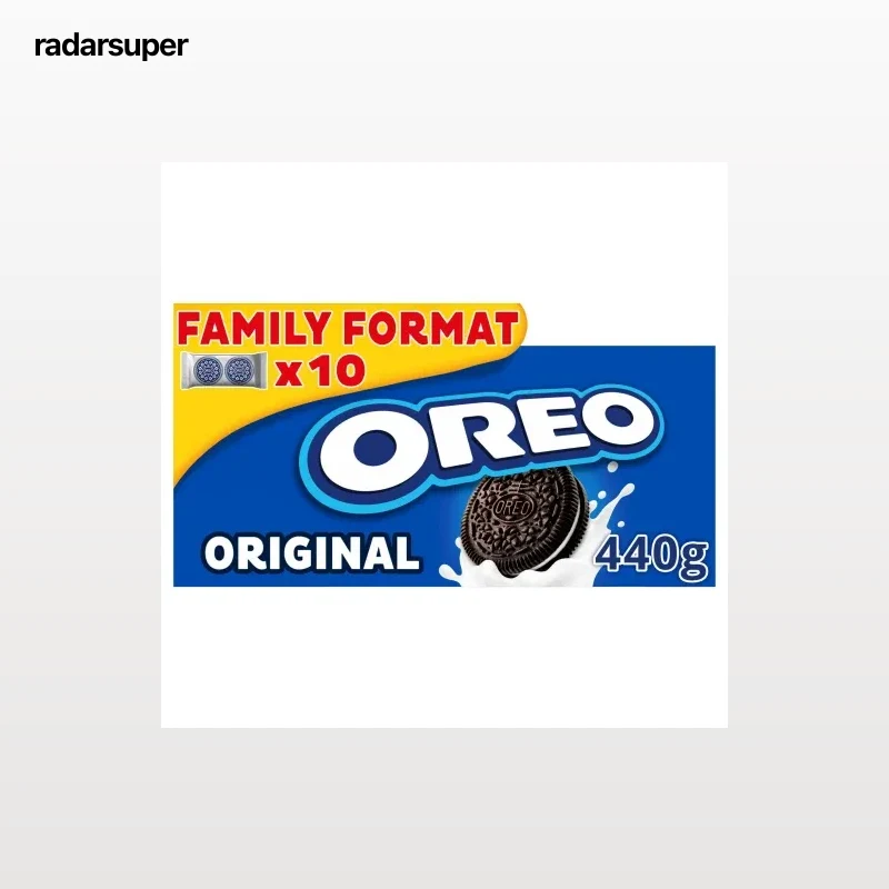 Galletas de chocolate rellenas de crema Oreo 440 g.