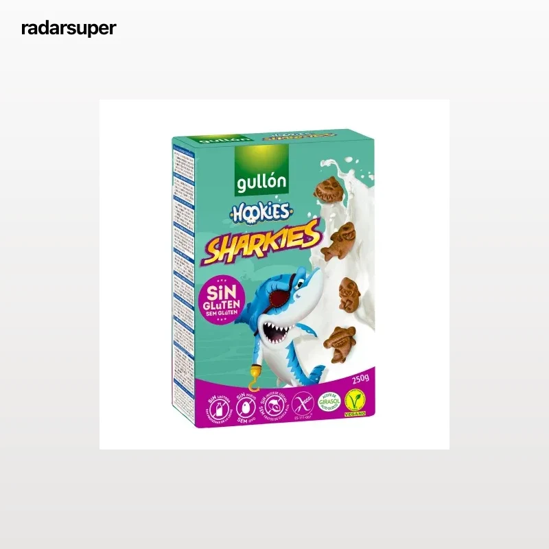 Galletas Dibus Sharkies Gullón sin gluten y sin lactosa 250 g.
