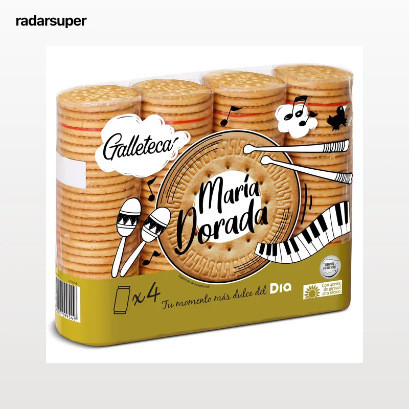 Galletas dorada maría Galleteca de Dia 800 g