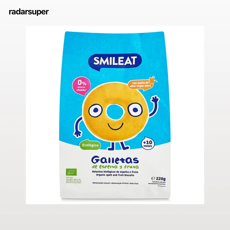 Galletas de espelta y fruta Smileat 220 g