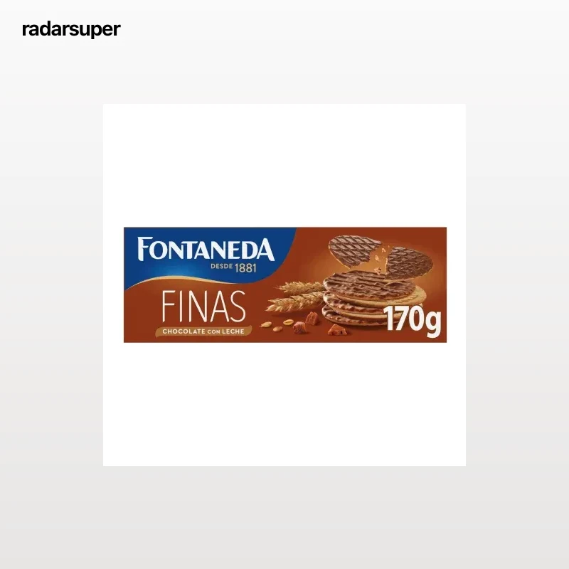 Galletas finas con chocolate con leche Digestive Fontaneda 170 g.