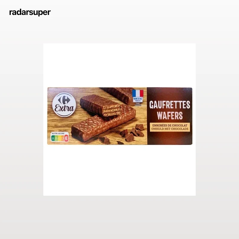Galletas gaufrette de chocolate  Extra Carrefour 150 g.