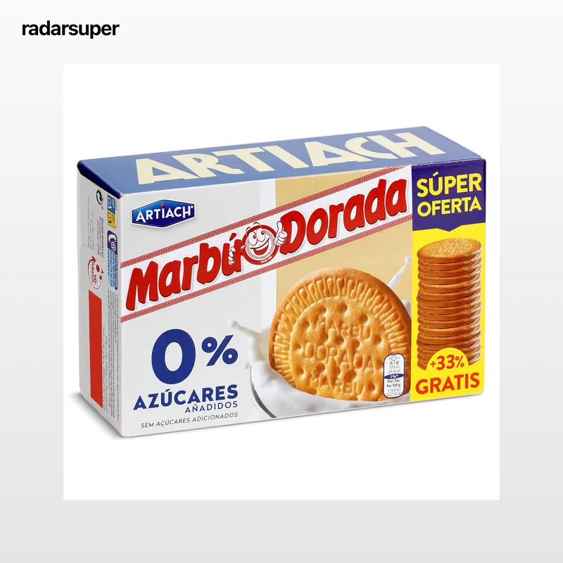 Galletas al horno 0% azúcares añadidos Marbú Dorada 400 g