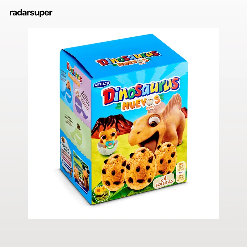 Galletas huevos de cereales con chocolate Artiach Dinosaurus 140 g