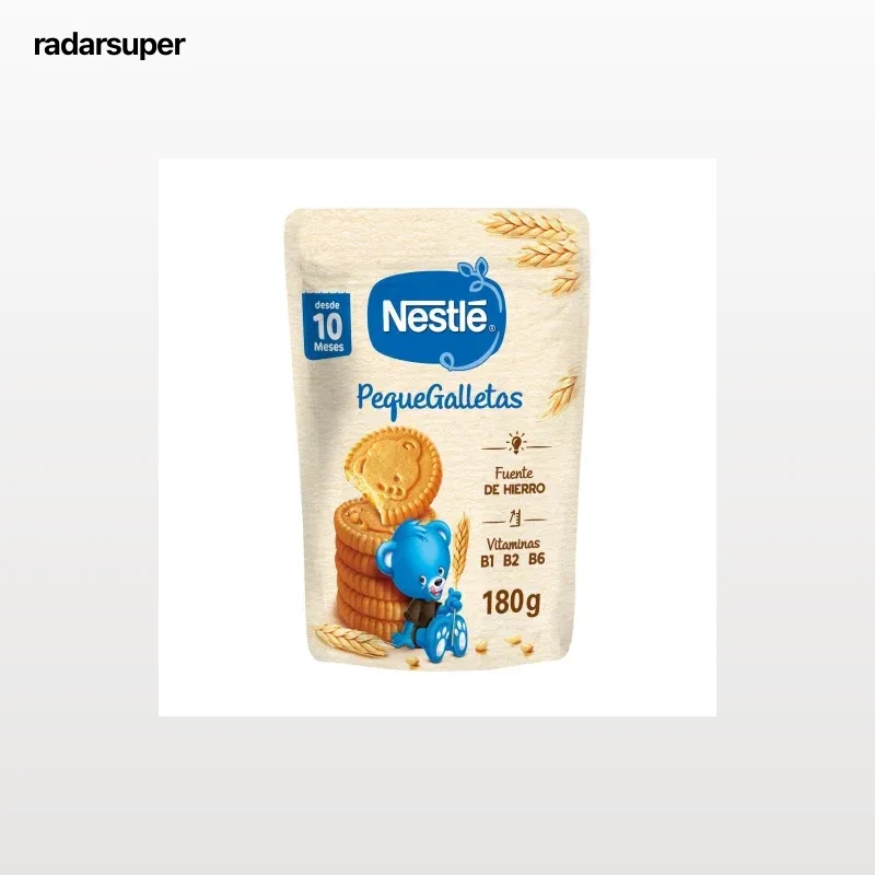 Galletas Infantiles desde 10 meses Nestlé PequeGalletas sin aceite de palma 180 g.