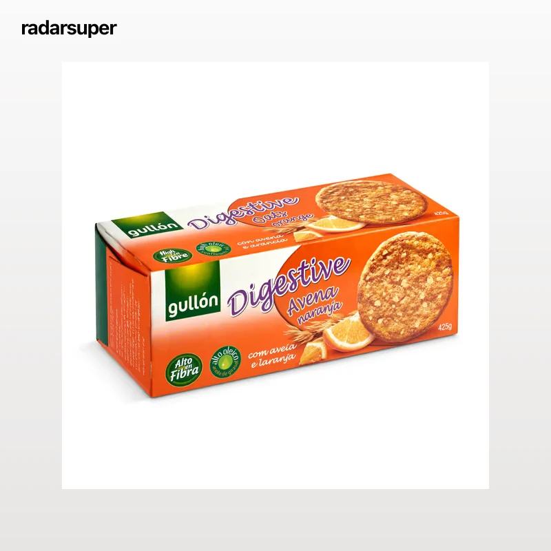 Galletas integral con avena y naranja Gullón 425 g