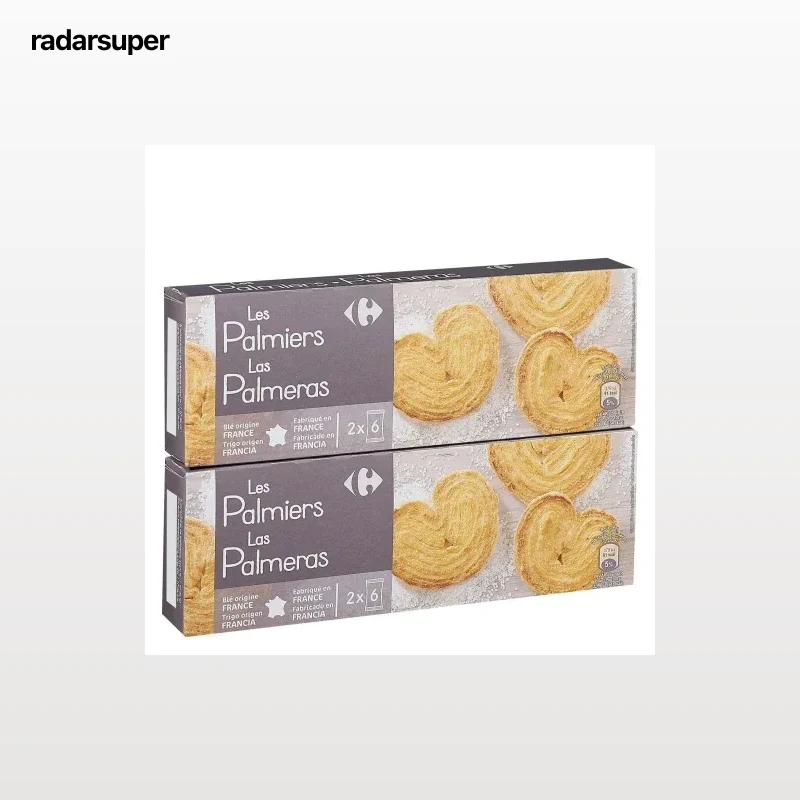 Galletas Las Palmeras Carrefour pack de 2 unidades de 100 g.