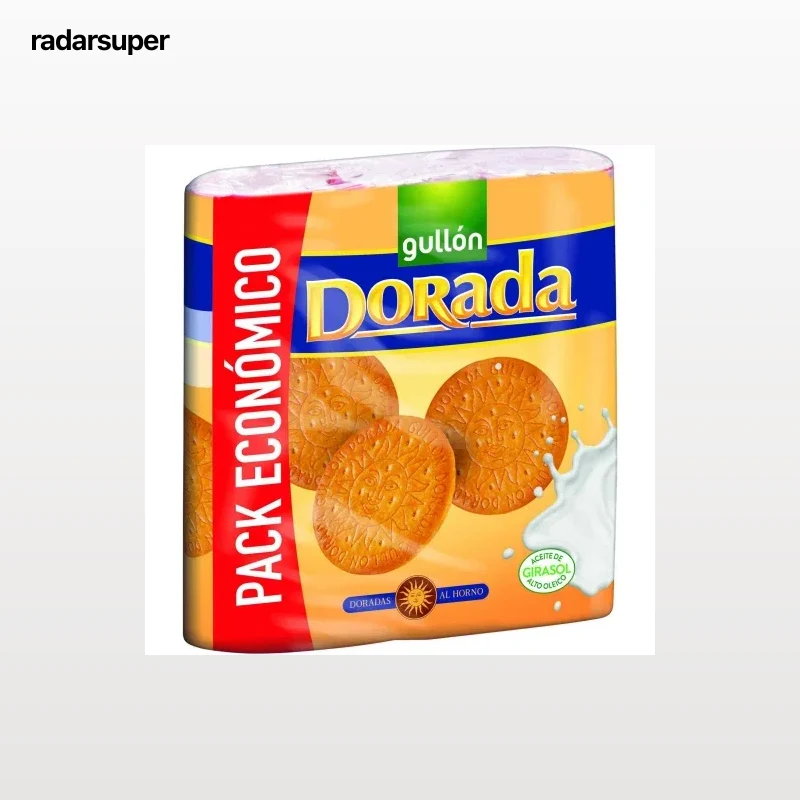Galletas María dorada Gullón pack de 3 unidades de 200 g.