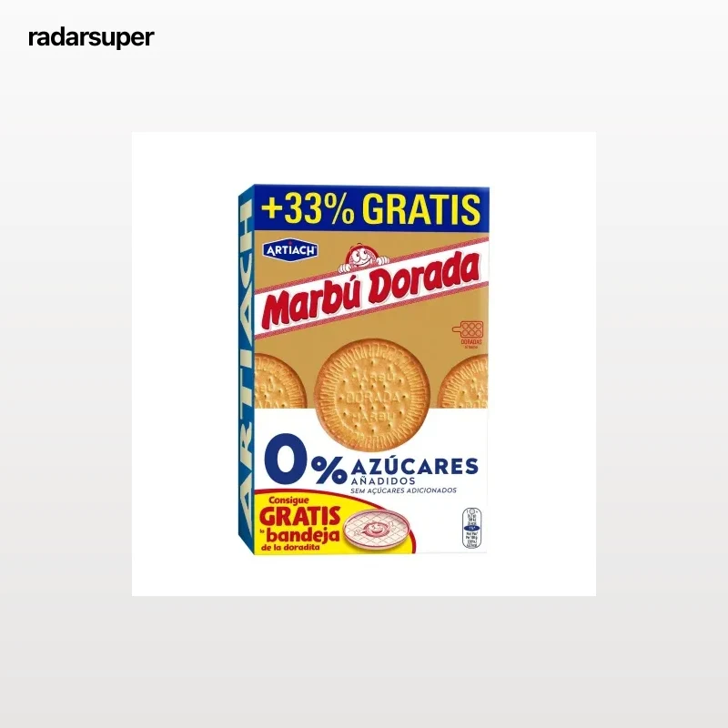 Galletas maría Marbú Dorada Artiach sin azúcar añadido 300 g.