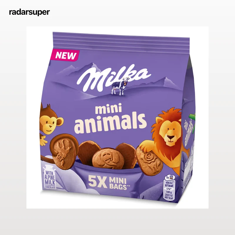 Galletas mini animals Milka 99,5 g