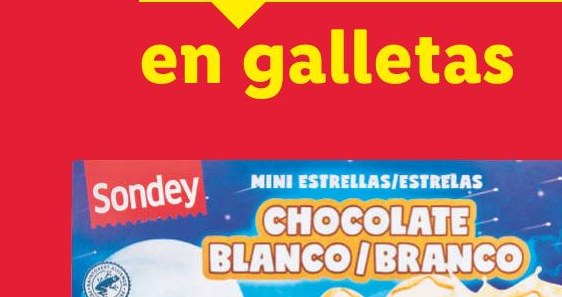 Galletas mini estrellas chocolate blanco
